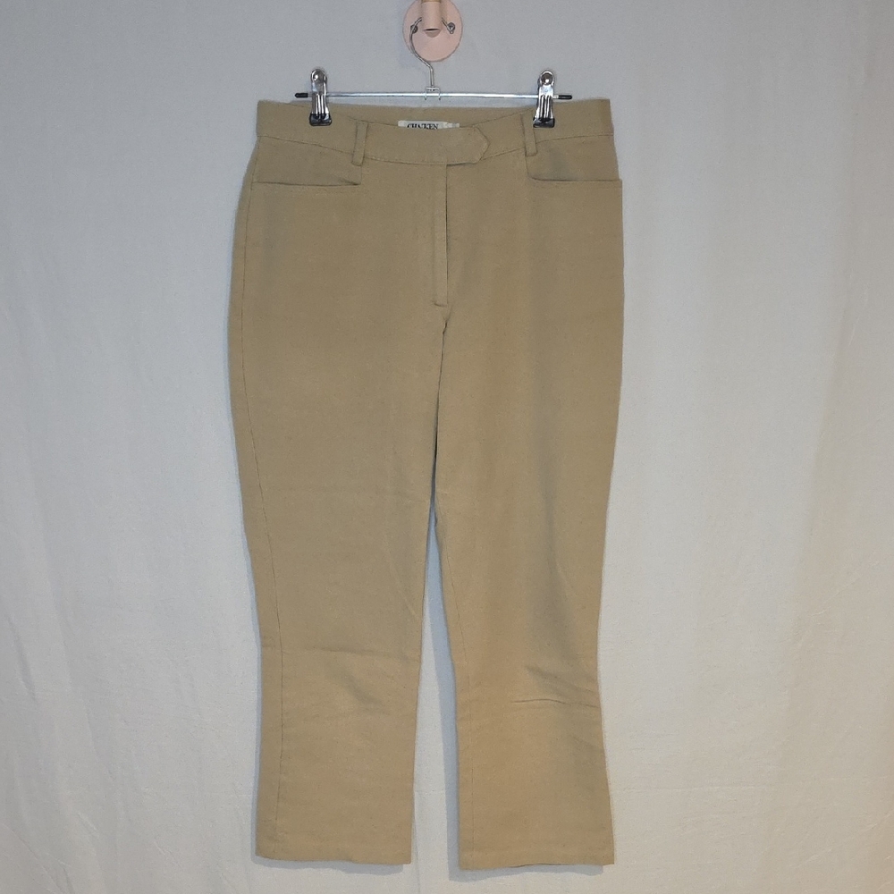 Stylish Khaki Wide Leg Jeans for Women